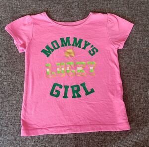 shirt 2T Celebration St Patricks Day Girls pink shamrock short sleeve